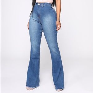 FashionNova flare jeans. Brand new